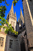 France,Brittany,Finistere department (29),Quimper,Saint Corentin cathedral