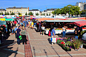 Frankreich,pays de la loire,Maine et Loire (49),Angers,Lafayette square,the market