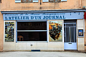 Frankreich,Bourgogne Franche Comte,Saone et Loire department (71),Louhans,Atelier d'un journal museum