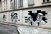 Frankreich,Neu-Aquitanien,Charente department(16) ,Angouleme,wall painting tour,comic book