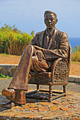 Caribbean,Sint Maarten. Charles Leopold Bell statue