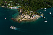 English West Indies,Saint Lucia. Marigot Bay