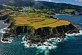 Insel Sao Miguel, Azoren, Portugal. Kap in der Nähe von Ponto Formoso