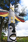 Usa,Florida. Everglades. Seminole totem