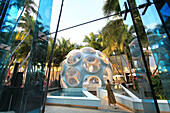 Usa,Florida,Miami,Design District. geodesic dome designed by renowned architect and inventor,Buckminster Fuller