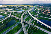 Usa,Florida,Miami. Weston,US75 and US595 motorway interchange