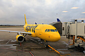 Usa,Floride,Orlando. International Airport. Spirit Airlines Aircraft