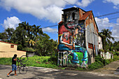 Frankreich,Guadeloupe. Pointe a Pitre. Straßenkunst