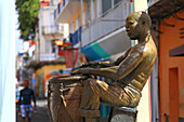 Frankreich, Französische Antillen, Guadeloupe. Pointe a Pitre. Velo Statue. König der Ka