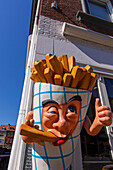 Europe,Nederlands. French fries statue