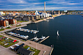 Europe,Scandinavia,Sweden. Skania. Malmoe. Limhamn district. EON Limhamn district heating plant