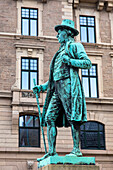 Europe,Scandinavia,Sweden. Skania. Malmoe. Frans Suell statue