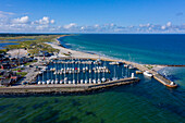 Europa,Skandinavien,Schweden. Schonen.  Halbinsel Falsterbo. Hafen von Skanor