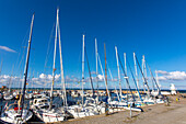 Europa,Skandinavien,Schweden. Schonen.  Halbinsel Falsterbo. Hafen von Skanor