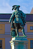 Europa,Skandinavien,Schweden. Göteborg. Statue von Gustav II. Adolphe