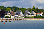 Europe,Germany. Schleswig-Holstein. Travemuende. Strandkorb