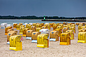 Europe,Germany. Schleswig-Holstein. Travemuende. Strandkorb