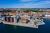 Europe,Scandinavia,Sweden. Scania. Helsingborg. Buildings of a new district on the port