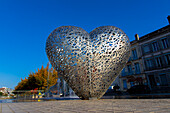 France,Grand Est,Aube,Troyes. Heart of Troyes on Counts quay by Michele and Thierry Kayo-Houël. Mandatory credit: ADAGP