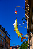 Europa,Skandinavien,Schweden. Stockholm. Stadtteil Gamla Stan. Fischladen