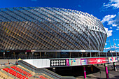 Europa, Skandinavien, Schweden. Stockholm. Stadtteil JohanneshovTele2 Arena Stadion. Globusstadt,arch. Weiß Arkitekter+ARUP