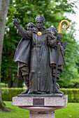 Europe,Scandinavia,Sweden.. Vaexjoe. Statue. Vaexjoe. Saint Sigfrid of Sweden statue