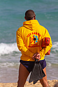 Europa,Spanien,Canaria,Fuerteventura. Rettungsschwimmer