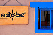 Chile,Antofagasta Region,San Pedro de Atacama,shop sign,window,