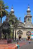 Chile,Santiago,Cathedral,Plaza de Armas,