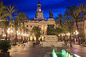 Spain,Andalusia,Cadiz,Plaza San Juan de Dios,City Hall