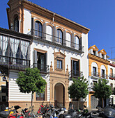 Spanien,Andalusien,Sevilla,Barrio de Santa Cruz,typische Architektur