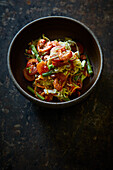 Thai slaw with prawns and vegetables