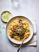 Noodles with Chinese bolognese