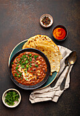 Dal makhani with naan