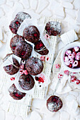 Chocolate raspberry biscuits