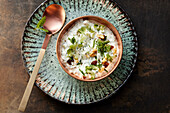 Persian cucumber and yogurt dip