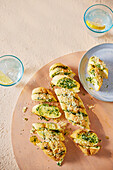 Garlic bread from the hot air fryer