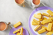 Dunker biscuits with hot chocolate