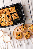 Blondies with nuts and dried berries