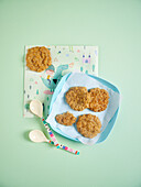 Banana and carrot biscuits