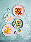 Vier abwechslungsreiche Kinder-Mittagessen
