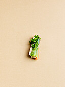 bunch of soup greens with parsley