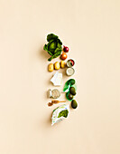 Vegetables and basics for a healthy diet