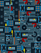 Circuit board, conceptual illustration