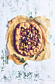 Rustic rhubarb galette