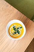 Pumpkin soup with sage