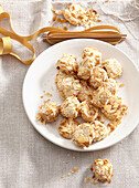 Greek almond meringue biscuits