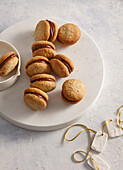 Hazelnut biscuits with Nutella filling