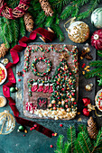 Christmas picture sheet cake