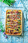 Asparagus gratin with bacon